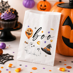 Boo Waterverf Geesten en Heksenhoed Halloween Bedankzakje