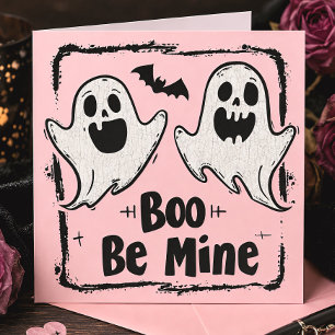 Boo Wees Van Mij Schattig Spook Gothisch Valentijn Kaart