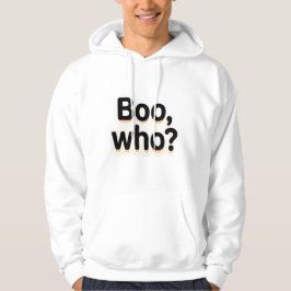 Boo-Wie? Mooie Halloween-typografieontwerpen Hoodie