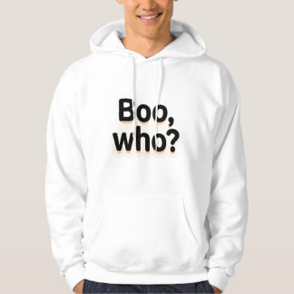 Boo-Wie? Mooie Halloween-typografieontwerpen Hoodie