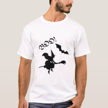 Boo Witch Flying Halloween Ontwerp