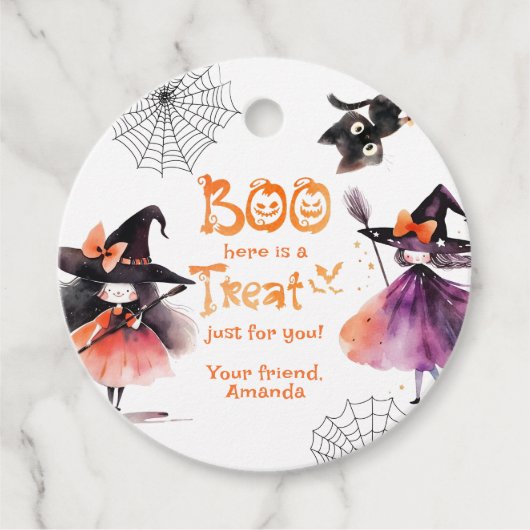 Boo Witches Halloween feest traktatie Bedankjes Labels