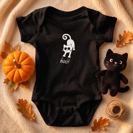 Boo Witte Kat Halloween Romper