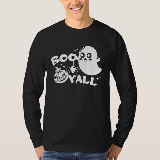 Boo Y all  Halloween Ghost Costume T-shirt (Voorkant)