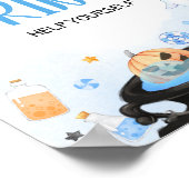 Boo-y Halloween Baby shower Drinken Poster (Hoek)