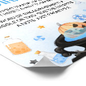 Boo-y Halloween Baby shower Late Night Luiers Poster (Hoek)