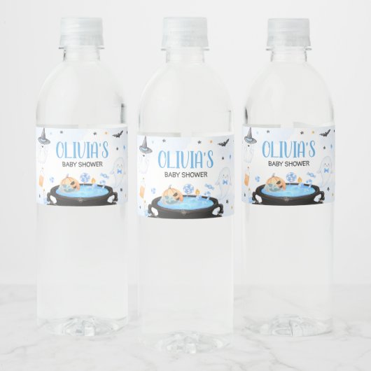 Boo-y Halloween Baby shower Waterfles Etiket (Flessen)