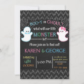 Boo-y of Ghoul Halloween Genderonthulling Uitnodig Kaart (Voorkant)