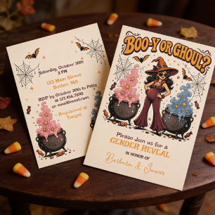 Boo-y of Ghoul Halloween geslacht onthulling Kaart