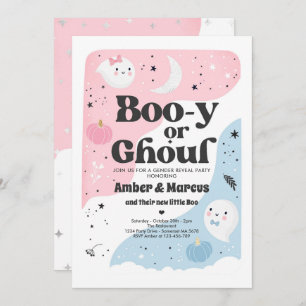 Boo-y of Ghoul Halloween Ghost Gender Reopenbaarma Kaart