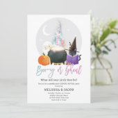 Boo-y of Ghoul Jongen Meisje Halloween Geslacht On Kaart (Staand voorkant)