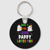 Boo-y Or Ghoul Daddy Loves You Boo Halloween Baby  Sleutelhanger (Voorkant)