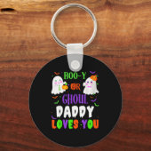 Boo-y Or Ghoul Daddy Loves You Boo Halloween Baby  Sleutelhanger (Voorkant)