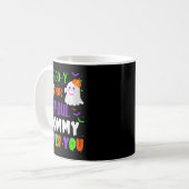 Boo-y Or Ghoul Mommy Loves You Boo Halloween Baby  Koffiemok (Voorkant links)
