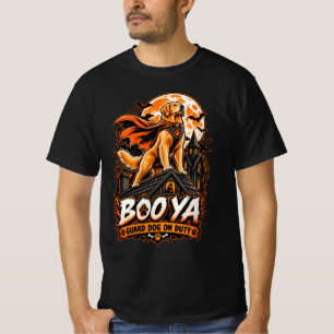 Boo Ya Wachthond Op Dacht Gouden Retriever Hallowe T-shirt