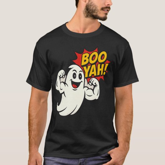 Boo Yah Ghost Flex - Halloween T-shirt (Voorkant)