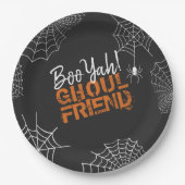 Boo Yah Ghoul Friend Halloween ID684 Papieren Bordje (Voorkant)
