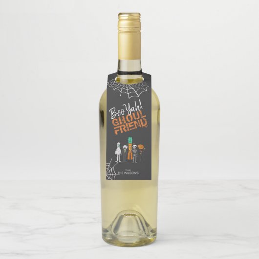 Boo Yah Ghoul Friend Halloween Monsters ID684 Flessenhanger (Op fles)