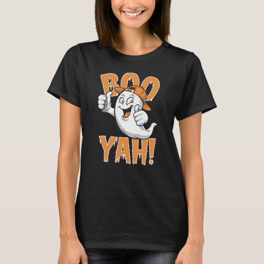 Boo Yah Happy Ghost T-shirt (Voorkant)