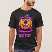 Boo Y'All, griezelig schattig Halloween-ontwerp T-shirt (Voorkant)
