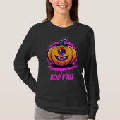 Boo Y'All, griezelig schattig Halloween-ontwerp T-shirt (Voorkant)