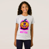 Boo Y'All, griezelig schattig Halloween-ontwerp T-shirt (Voorkant volledig)