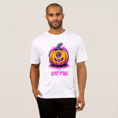 Boo Y'All, griezelig schattig Halloween-ontwerp T-shirt (Voorkant volledig)