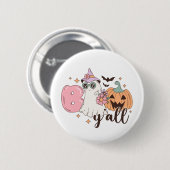 Boo Y'All Halloween Ronde Button 5,7 Cm (Voorkant /achterkant)