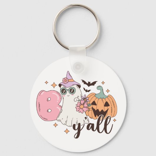 Boo Y'All Halloween Sleutelhanger (Voorkant)