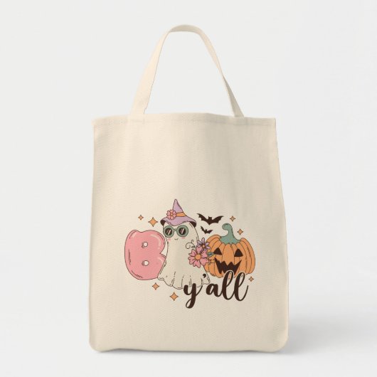 Boo Y'All Halloween Tote Bag (Voorkant)