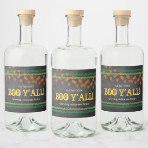 BOO Y'ALL Herfst Fest Halloween Potion Fun Likeurfles Etiket