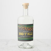 BOO Y'ALL Herfst Fest Halloween Potion Fun Likeurfles Etiket (Voorkant)