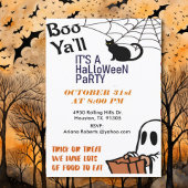 Boo Y'all Schattige Kind Halloween Party Kaart