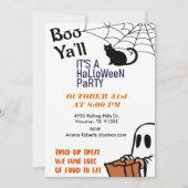Boo Y'all Schattige Kind Halloween Party Kaart (Voorkant)