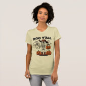 Boo Y'all Skeleton Cowboy Halloween T-shirt (Voorkant volledig)