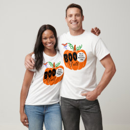 Boo Yall T-shirt, Aangepaste familienaam Jaar Hall T-shirt