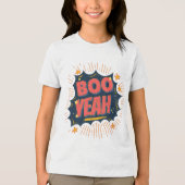 Boo Yeah Cartoon Stars Trail Tri-Blend Shirt (Voorkant)