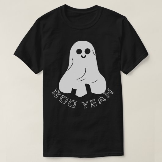 Boo Yeah Halloween Ghost T-shirt (Design voorkant)