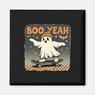 Boo Yeah Halloween Grappige Spookachtige Geest Ska Magneet