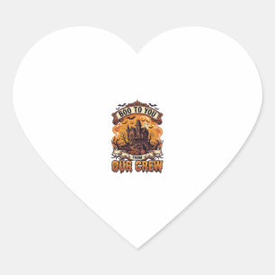 Boo You Our Crew Spukhuis Halloween_1 Hart Sticker