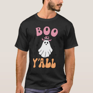 Boo Yu2019all Country Western Halloween Ghost T-shirt