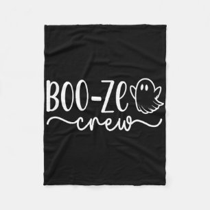 Boo-ze Crew Halloween Ghost Vacation Cruise T-shir Fleece Deken