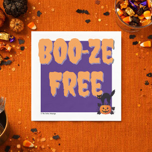 Boo‑ze Gratis Nuchtere Halloween Feest Servet