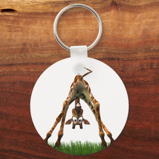 Boo. Zegt Olympia Giraffe. Sleutelhanger (Voorkant)