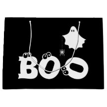 Boo Zwart en Wit Grappige Halloween Spook
