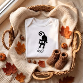 Boo Zwarte Kat Halloween Romper