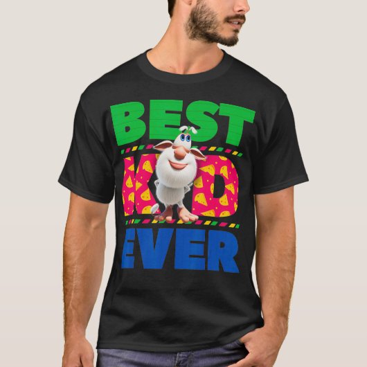 Booba Best Kid Ever Birthday Gift T-shirt (Voorkant)