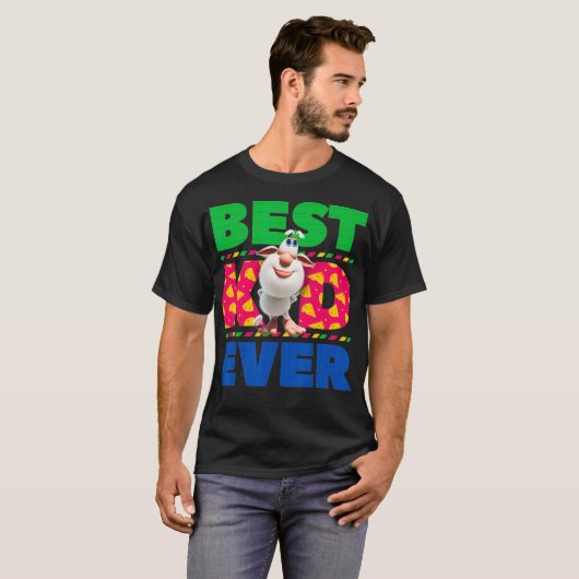 Booba Best Kid Ever Birthday Gift T-shirt (Voorkant volledig)