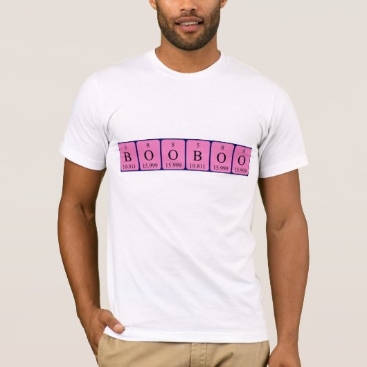Booboe periodieke lijstnaam shirt (Voorkant)