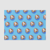 Booboe Piggy Blue Tissue Paper Tissuepapier (Voorkant)